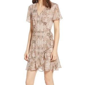 Snakeskin Wrap Dress